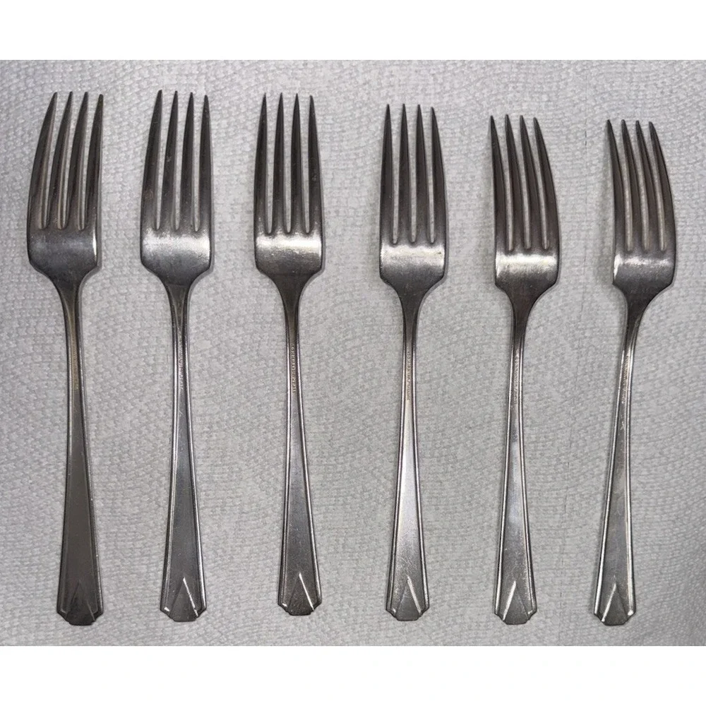 Community Plate‎ Milady Salad Forks Set of 4 – 1940 Silverplate Replacement